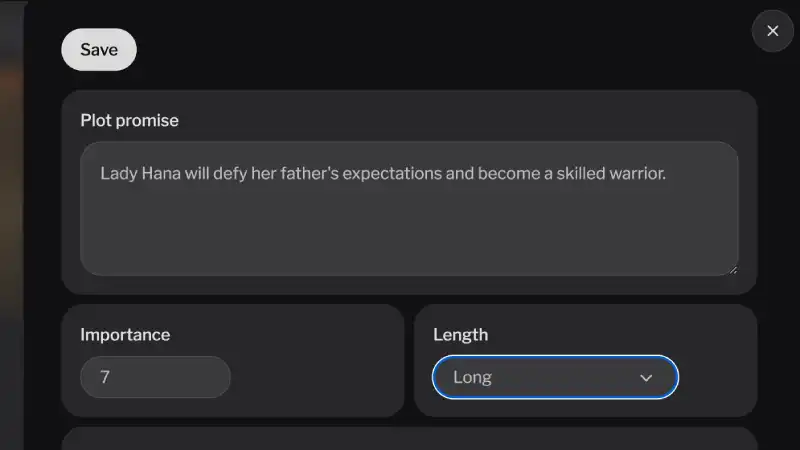 You direct the story